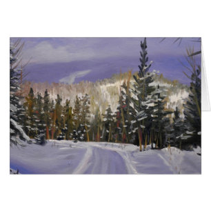 Beautiful Colorado Mountain Snow Scene