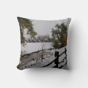 Beautiful Colorado Ranch Throw Pillow