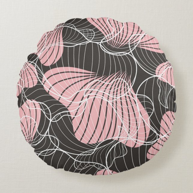 Beautiful colorful abstract seamless pattern. Back Round Cushion (Front)