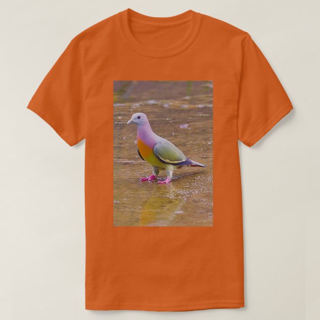 beautiful colorful cool pigeon 2 T-Shirt (Design Front)