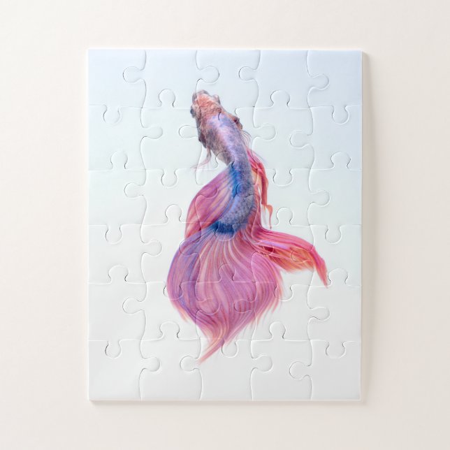 Beautiful Colorful Fantasy Koi Fish Jigsaw Puzzle (Vertical)