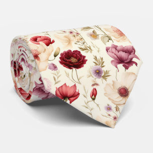 Beautiful Colorful Summer Floral  Tie