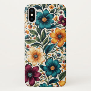 Beautiful Colorful Vibrant Spring Floral Pattern Case-Mate iPhone Case