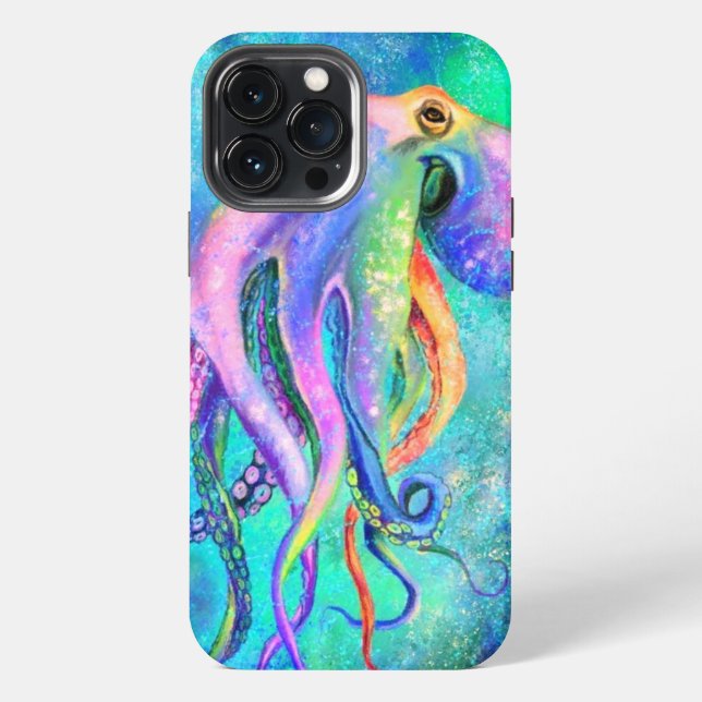 Beautiful Colour Octopus iPhone Case (Back)