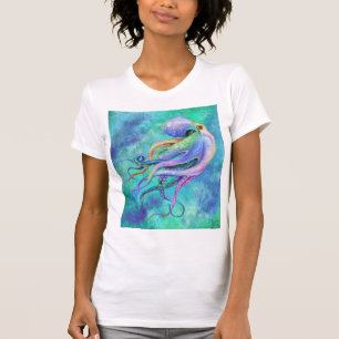 Beautiful Colour Octopus - Migned Drawing T-Shirt
