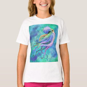 Beautiful Colour Octopus - Migned Drawing  T-Shirt