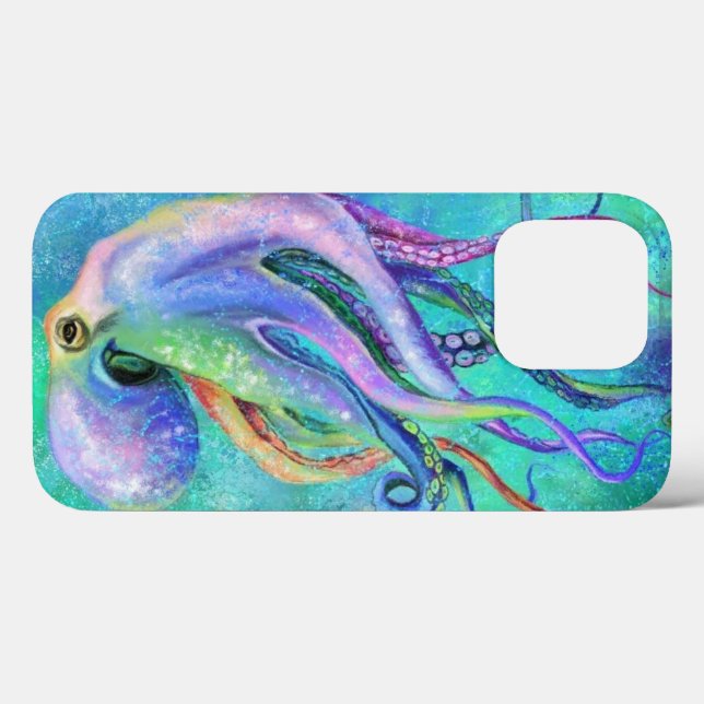 Beautiful Colour Octopus  Underwater Life Drawing Case-Mate iPhone Case (Back (Horizontal))