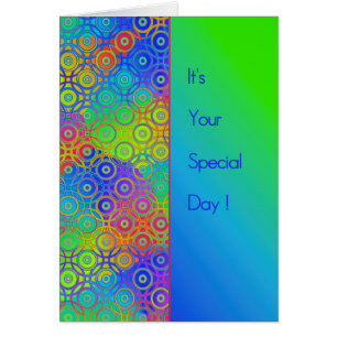 Beautiful Coloured Circles Pattern Special Day