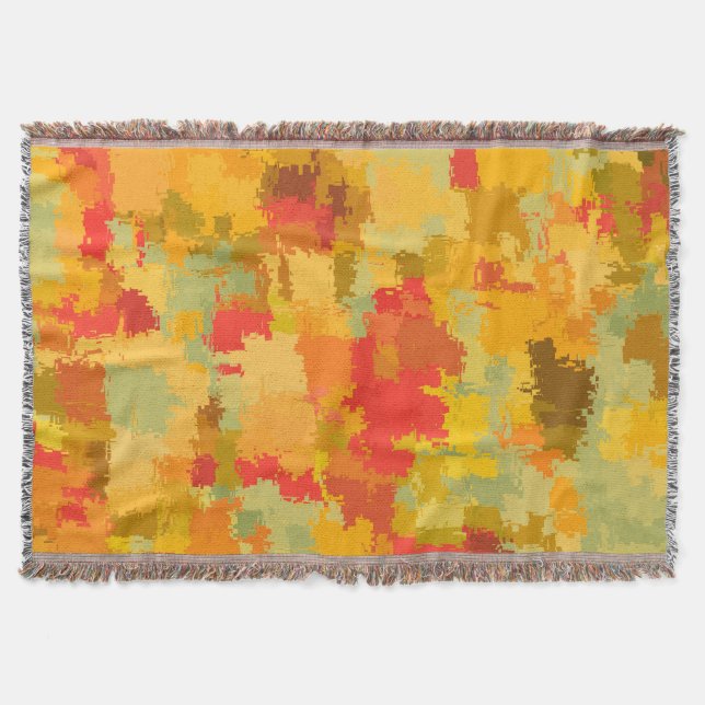 Beautiful Colourful Abstract Pattern Throw Blanket (Front)