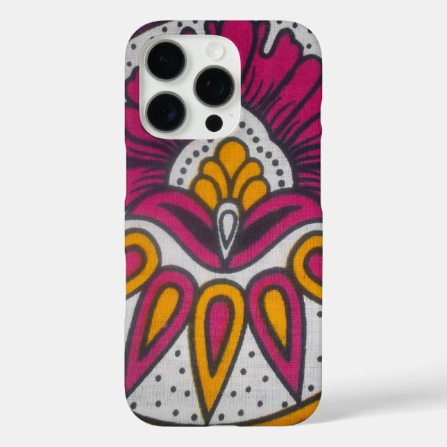 Beautiful Colourful African Fabric Motif Art Print Case-Mate iPhone Case (Back)