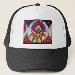 Beautiful Colourful African Fabric Motif Art Print Trucker Hat