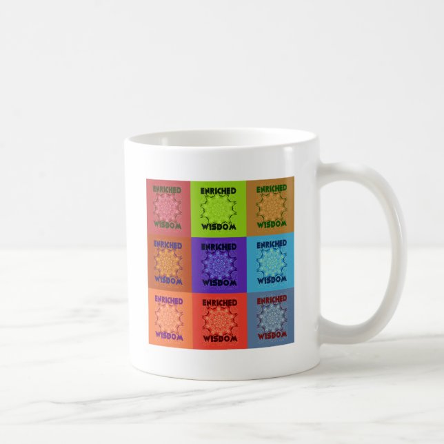  Beautiful Colourful amazing  Enriched Wisdom  Pop Coffee Mug (Right)