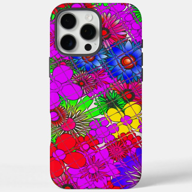 Beautiful Colourful Amazing Floral Pattern Design Case-Mate iPhone Case (Back)