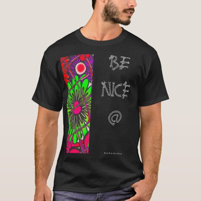Beautiful Colourful Amazing Floral Pattern Design T-Shirt (Front)