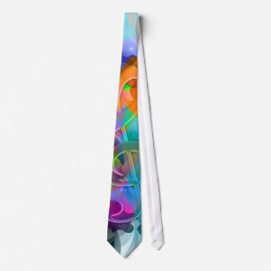 Beautiful colourful and cool splatter music note tie