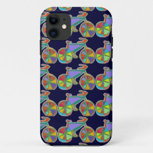 beautiful colourful art bike iPhone 11 case