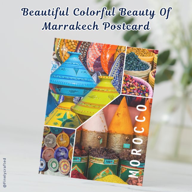 Beautiful Colourful Beauty Of Marrakech Postcard (Creator Uploaded)