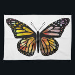 Beautiful Colourful Butterfly Watercolor Painting Tea Towel<br><div class="desc">Decorate your kitchen with this beautiful butterfly dish towel. Makes a great housewarming or wedding gift! 
You can customise it and add text too. Collect the whole set of matching towels with different colours and patterns too!</div>