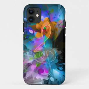 Beautiful colourful cool splatter flowers leaves Case-Mate iPhone case