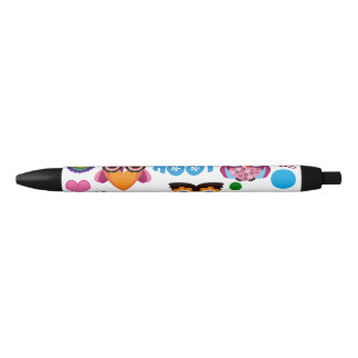 Beautiful Colourful Custom Owl Black Ink Pen
