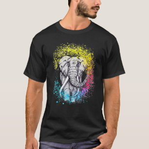 Beautiful Colourful Elephant T For Men Women Anima T-Shirt