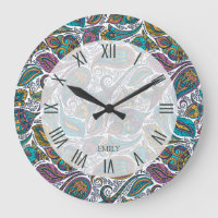 Beautiful colourful ethnic paisley pattern