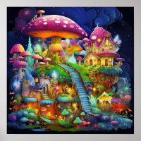 Beautiful Colourful Fantasy Magical Landscape