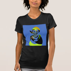 Beautiful colourful female silhouette Illustration T-Shirt