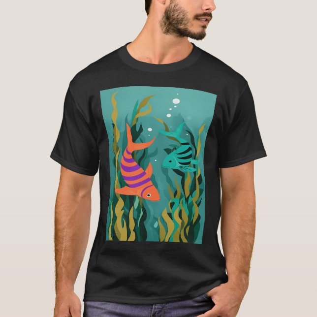 Beautiful colourful fish T-Shirt (Front)