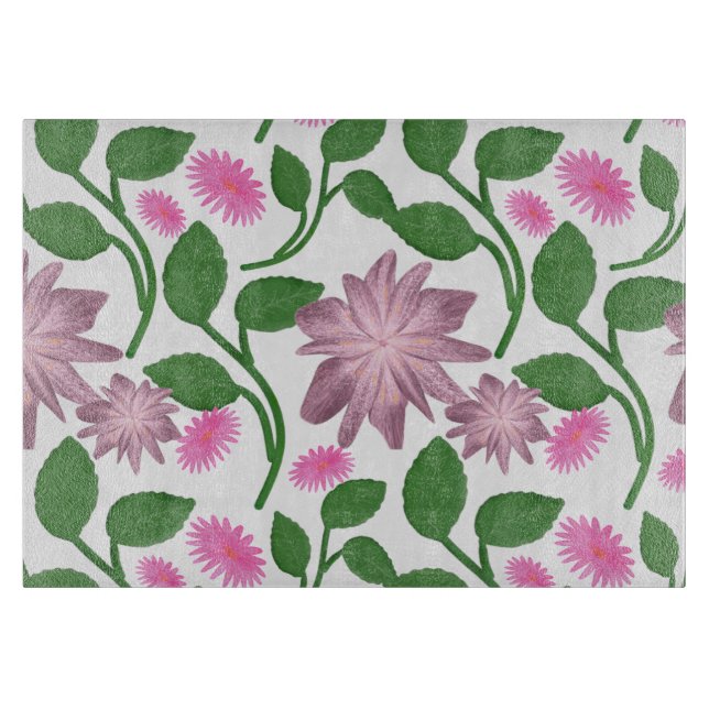 Beautiful Colourful floral pattern  Cutting Board (Front)