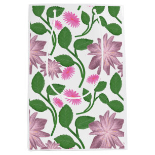 Beautiful Colourful floral pattern Medium Gift Bag