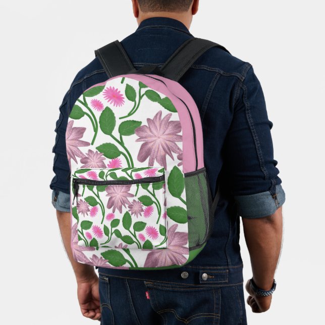 Beautiful Colourful floral pattern  Printed Backpack (Insitu (Model))