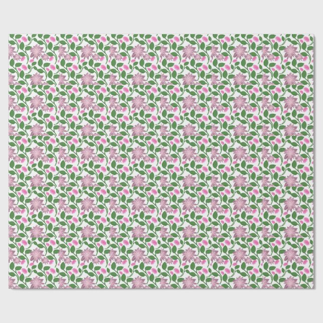 Beautiful Colourful floral pattern  Wrapping Paper (Flat)