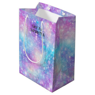 Beautiful Colourful Glittery Background Medium Gift Bag