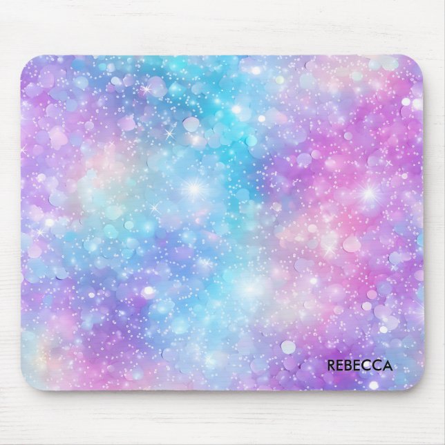 Beautiful Colourful Glittery Background Mouse Pad (Front)