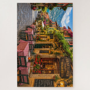Beautiful Colourful Italian Street & Restaurant Jigsaw Puzzle