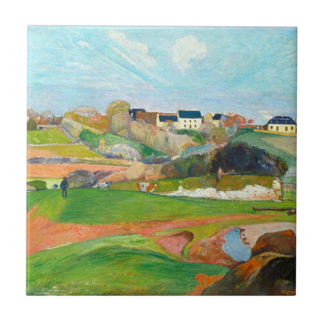 Beautiful colourful landscape  tile (Front)