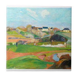 Beautiful colourful landscape tile