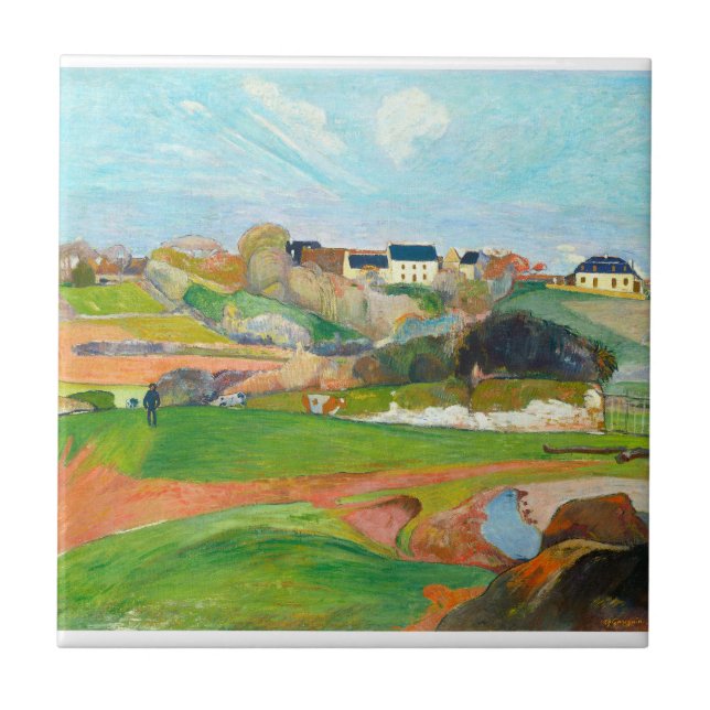 Beautiful colourful landscape  tile (Front)
