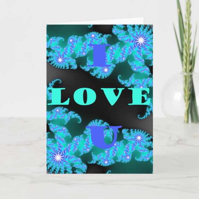 Beautiful colourful Love universe vector design ar Card (Front)