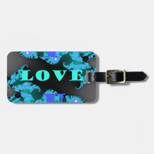 Beautiful colourful Love universe vector design ar Luggage Tag