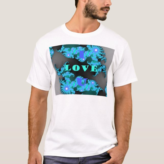 Beautiful colourful Love universe vector design ar T-Shirt (Front)