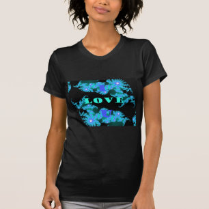 Beautiful colourful Love universe vector design ar T-Shirt