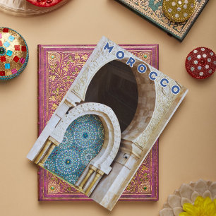 Beautiful Colourful Morocco Marrakesh Medina Door  Postcard