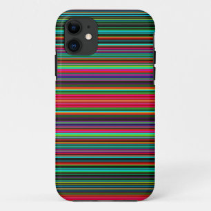 Beautiful Colourful Multicolored Stripe Pattern Case-Mate iPhone Case