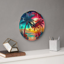 beautiful colourful palm trees beach house