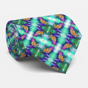 Beautiful Colourful Parrot - Migned Art Watercolor Tie