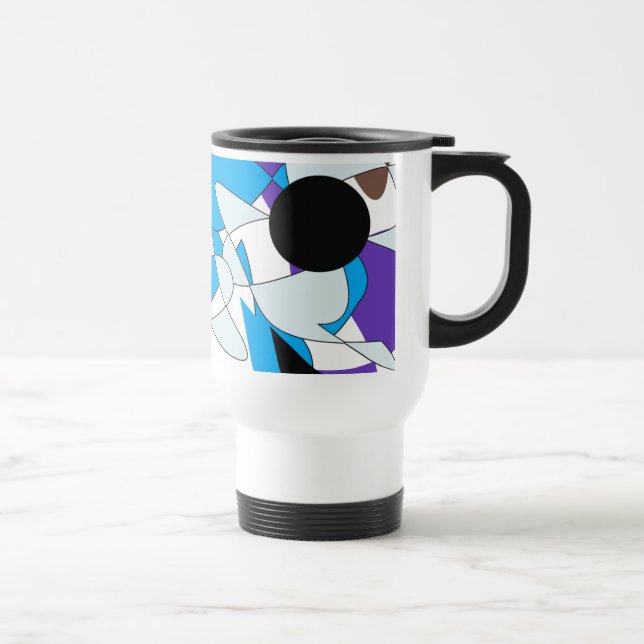  beautiful colourful pattern for christmas travel mug (Right)