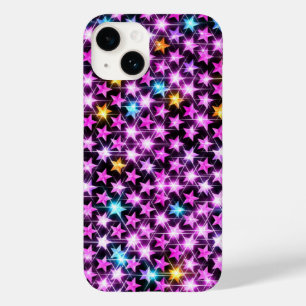 beautiful colourful purple shiny stars Case-Mate iPhone 14 case