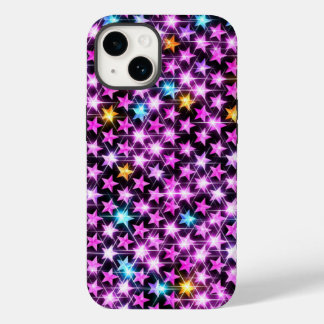 beautiful colourful purple shiny stars Case-Mate iPhone 14 case
